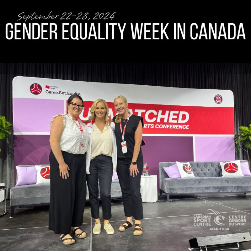 Gender Equality Week 2024 Canadian Sport Centre Manitoba